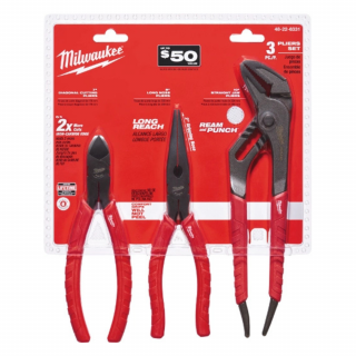 Milwaukee 3 PC. Comfort Grip Pliers Kit